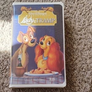 Disney Lady and the Tramp Blue and Yellow VHS